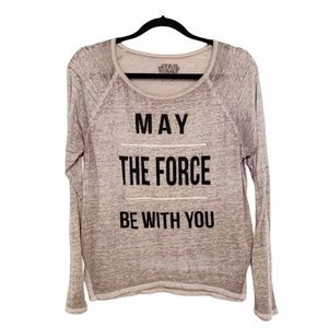 Star Wars May The Force Be With You Burnout Top